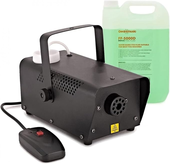 une machine à fumée avec son bidon