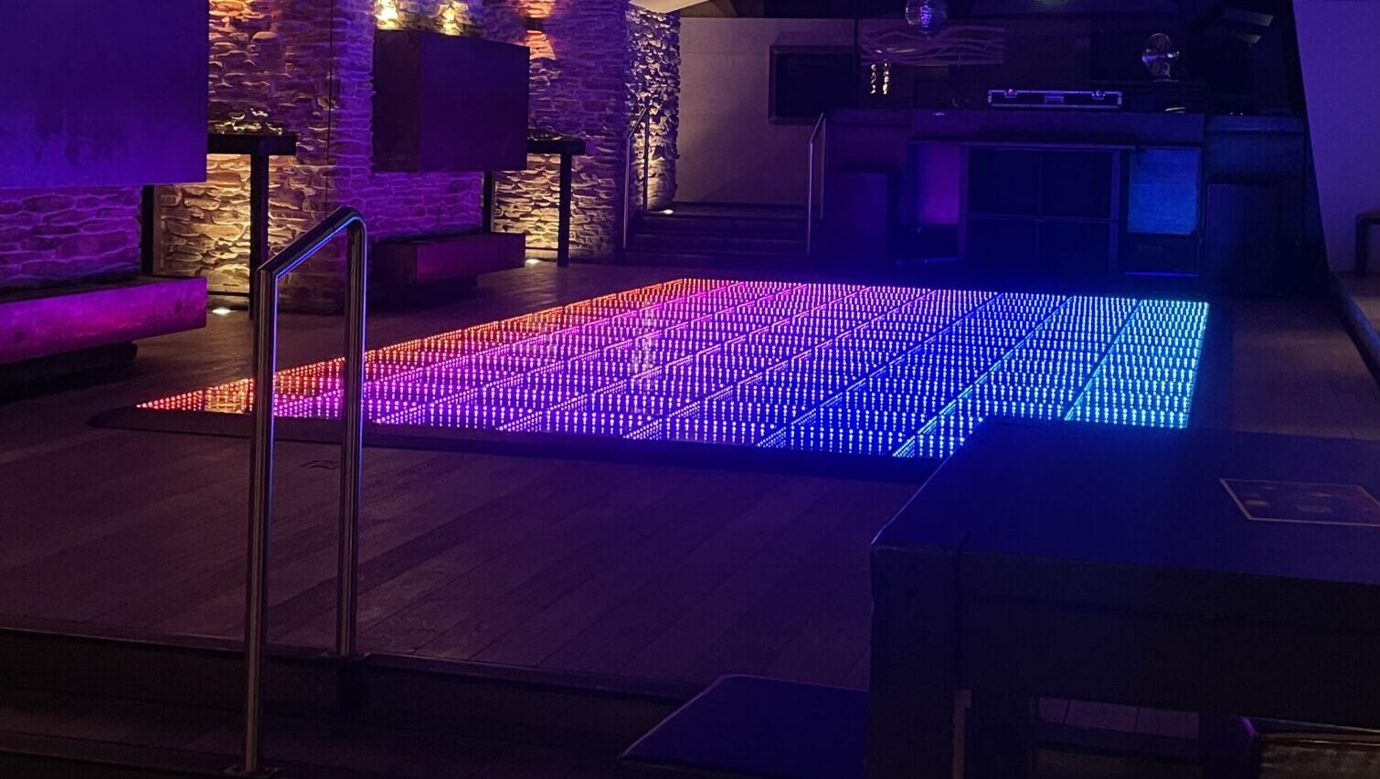 piste de danse LED lumineuse